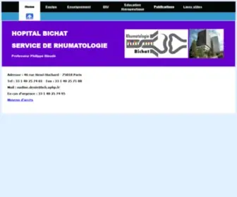 Rhumatologie-Bichat.com(P. DIEUDE) Screenshot
