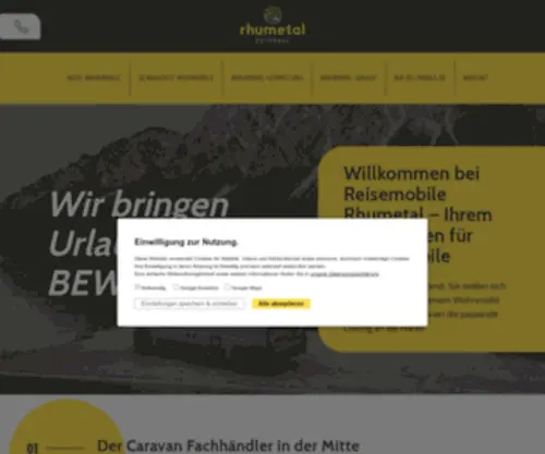 Rhumetal.de(Wohnmobile Rhumetal) Screenshot