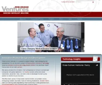 Rhventures.org(Rose-Hulman Ventures) Screenshot