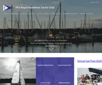 RHYC.ca(Royal Hamilton Yacht Club) Screenshot