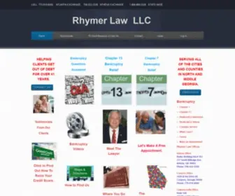 RHymerlaw.com(Rhymer Bankruptcy Law Firm) Screenshot