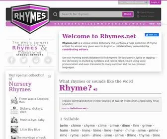 RHymes.net(A unique reference site) Screenshot