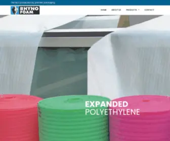 RHynofoam.com(Expanded polyethylene epe thermocol thermocole thermo cole air bubbles thermal insulation packaging) Screenshot