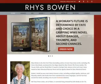 RHYsbowen.com(Rhys Bowen) Screenshot