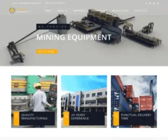 RHYthermining.com(Crushing, Screening, Conveying, Feeding, Grinding Machine For Mining-Yantai Rhyther Mining Machinery Co.,Ltd) Screenshot