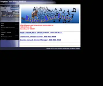 RHYThmandbluesstables.com(Rhythm and Blues Stables) Screenshot