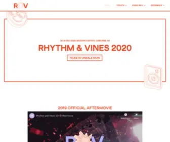 RHYThmandvines.co.nz(Rhythm and Vines) Screenshot