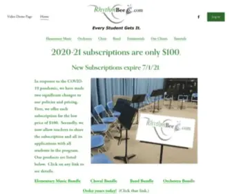 RHYTHmbee.com(RhythmBee, Inc) Screenshot