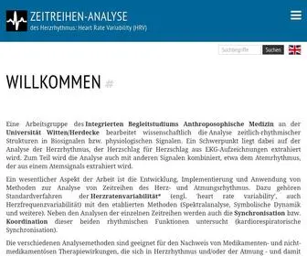 RHYThmen.de(Herzfrequenzvariabilität) Screenshot