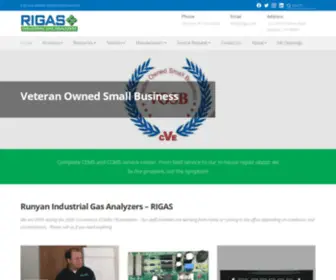 RI-Gas.com(RIGAS-repair of Rosemount OPM 2000 series opacity monitors) Screenshot