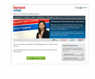 RI-Intranet.com(Rentokil Initial Intranet login page) Screenshot