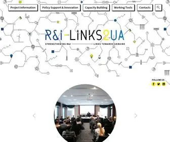 RI-Links2UA.eu(Strengthening Research and Innovation Links towards Ukraine) Screenshot