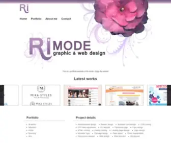 RI-Mode.com(Design portfolio) Screenshot