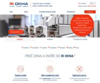 RI-Okna.cz(❐ Okna a dveře na míru přímo od českého výrobce) Screenshot