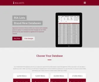 Ria-Lists.com(RIA Lists) Screenshot