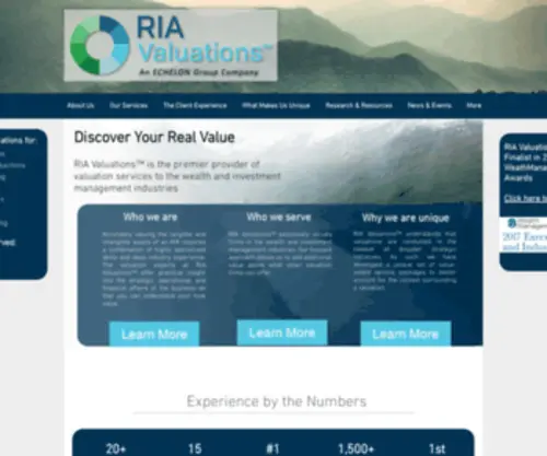 Ria-Valuations.com(Discover Your Real Value) Screenshot