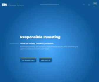 Riacanada.ca(Responsible Investment Association) Screenshot