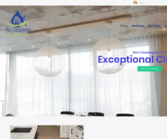 Riacleanings.com(Ria Cleaning Services Home and Business) Screenshot