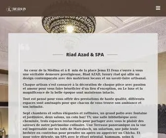 Riadazad.com(Luxury Riad Marrakech) Screenshot