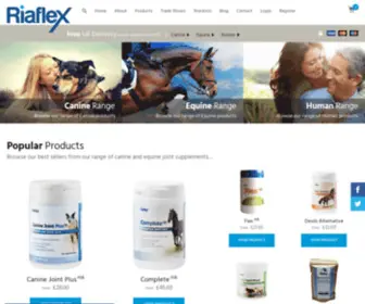 Riaflex-Equine.co.uk(High strength therapy grade joint care supplements) Screenshot