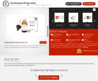Rialifesciences.com(Ria Lifesciences Private Limited) Screenshot