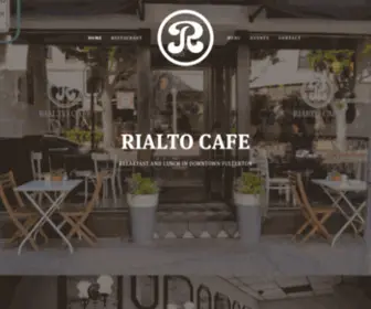 Rialtocafefullerton.com(Rialto Cafe) Screenshot