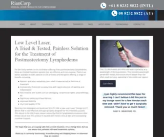 Riancorp.com(Post Mastectomy Lymphedema Treatment) Screenshot