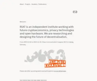 Riat.at(Institute for Future Cryptoeconomics) Screenshot