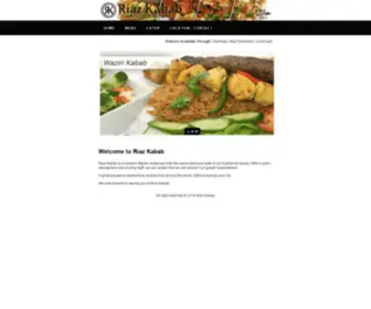 Riazkabab.com(Riaz Kabab) Screenshot