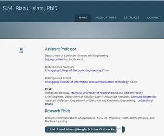 Riazulislam.com(Personal Site) Screenshot