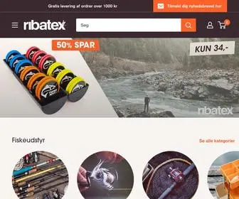 Ribatex.dk(Endegrej & fiskeudstyr til danske lystfiskere) Screenshot