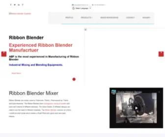 Ribbonblendermixer.com(Ribbon Blender Mixer) Screenshot