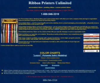 Ribbonprinters.com(Personalized ribbon) Screenshot