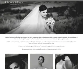 Ribbonsandpearls.co.uk(Ribbons and Pearls Bridal Outlet) Screenshot