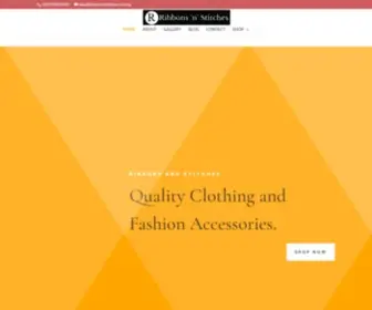 Ribbonsandstitches.com.ng(Ribbons and Stitches) Screenshot