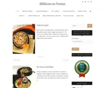 Ribbonstopastas.com(Ribbons to Pastas) Screenshot