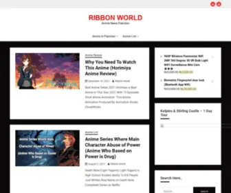 RibbonWorld.biz(Anime News Pakistan) Screenshot