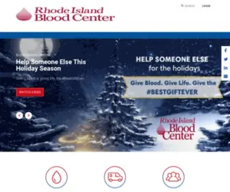 Ribc.org(Rhode Island Blood Center) Screenshot