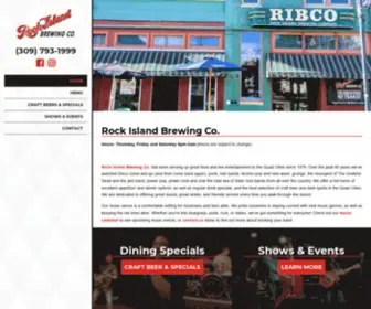 Ribco.com(Rock Island Brewing Co) Screenshot