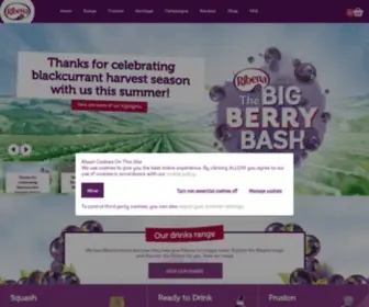 Ribena.co.uk(The home of the original much loved blackcurrant drink) Screenshot