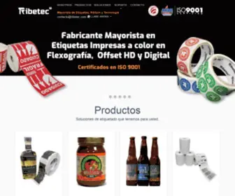 Ribetec.com(Fabricante) Screenshot