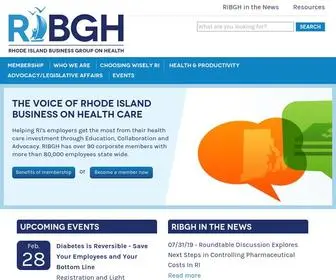 Ribgh.org(The Rhode Island Business Group on Health (RIBGH)) Screenshot