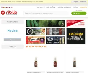 Ribilio.si(Elektronske cigarete in tekočine Store) Screenshot