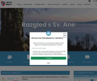 Ribnica.si(Občina Ribnica. Poslujte elektronsko z občino) Screenshot