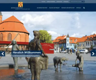 Ribnitz-DamGarten.de(Willkommen in der Bernsteinstadt) Screenshot