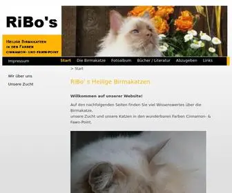 Ribos.de(Ribos Heilige Birmakatzen) Screenshot