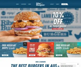 Ribsandburgers.com(Best Burger Restaurant Teddington) Screenshot