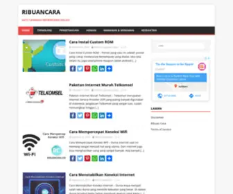 Ribuancara.com(Domainesia) Screenshot