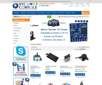 Ricambiconsole.it(Ricambi Console Home page Ricambi Console) Screenshot