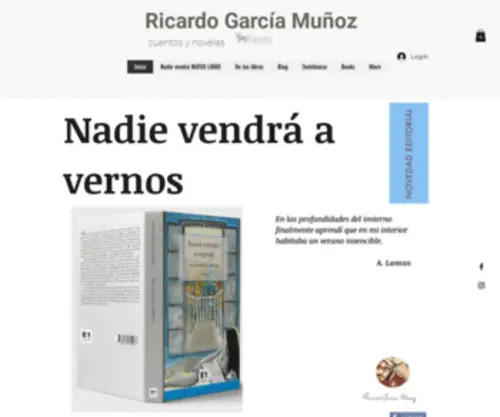 Ricardogarciamunoz.com(Libros de cuentos y novelas) Screenshot